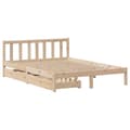 Miniatyrbilde 4 av 11: vidaXL Sengeramme uten madrass 160x200 cm heltre furu