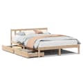 Miniatyrbilde 1 av 11: vidaXL Sengeramme uten madrass 160x200 cm heltre furu