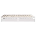 Miniatyrbilde 6 av 11: vidaXL Sengeramme uten madrass hvit 150x200 cm heltre furu