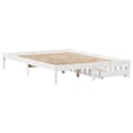 Miniatyrbilde 7 av 11: vidaXL Sengeramme uten madrass hvit 150x200 cm heltre furu
