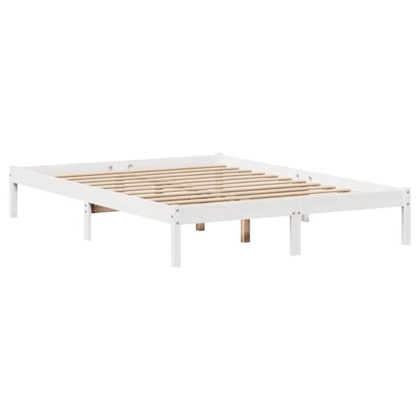 vidaXL Sengeramme uten madrass hvit 150x200 cm heltre furu