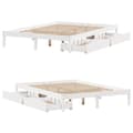 Miniatyrbilde 10 av 11: vidaXL Sengeramme uten madrass hvit 150x200 cm heltre furu