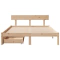 Miniatyrbilde 5 av 11: vidaXL Sengeramme uten madrass 160x200 cm heltre furu