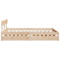 Miniatyrbilde 6 av 11: vidaXL Sengeramme uten madrass 160x200 cm heltre furu