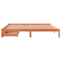 Miniatyrbilde 5 av 11: vidaXL Sengeramme uten madrass voksbrun 180x200 cm heltre furu