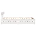 Miniatyrbilde 6 av 11: vidaXL Sengeramme uten madrass hvit 135x190 cm heltre furu