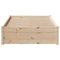 Miniatyrbilde 5 av 11: vidaXL Sengeramme uten madrass 75x190 cm heltre furu