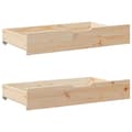Miniatyrbilde 9 av 11: vidaXL Sengeramme uten madrass 75x190 cm heltre furu