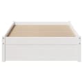 Miniatyrbilde 5 av 11: vidaXL Sengeramme uten madrass hvit 100x200 cm heltre furu