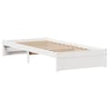 Miniatyrbilde 8 av 11: vidaXL Sengeramme uten madrass hvit 100x200 cm heltre furu