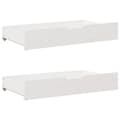 Miniatyrbilde 9 av 11: vidaXL Sengeramme med madrass hvit 200x200 cm heltre furu