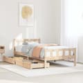 Miniatyrbilde 2 av 11: vidaXL Sengeramme uten madrass 100x200 cm heltre furu