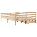 Miniatyrbilde 7 av 11: vidaXL Sengeramme uten madrass 120x200 cm heltre furu