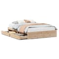 Miniatyrbilde 1 av 11: vidaXL Sengeramme uten madrass 140x200 cm heltre furu