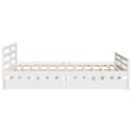 Miniatyrbilde 6 av 11: vidaXL Sengeramme uten madrass hvit 150x200 cm heltre furu