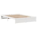Miniatyrbilde 8 av 11: vidaXL Sengeramme uten madrass hvit 120x200 cm heltre furu