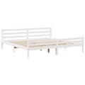 Miniatyrbilde 8 av 11: vidaXL Sengeramme uten madrass hvit 180x200 cm heltre furu