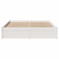 Miniatyrbilde 5 av 11: vidaXL Sengeramme uten madrass hvit 140x190 cm heltre furu