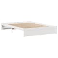 Miniatyrbilde 7 av 11: vidaXL Sengeramme uten madrass hvit 140x190 cm heltre furu