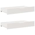 Miniatyrbilde 9 av 11: vidaXL Sengeramme uten madrass hvit 140x190 cm heltre furu