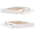 Miniatyrbilde 10 av 11: vidaXL Sengeramme uten madrass hvit 140x190 cm heltre furu