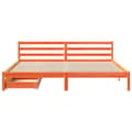Miniatyrbilde 5 av 11: vidaXL Sengeramme uten madrass voksbrun 180x200 cm heltre furu