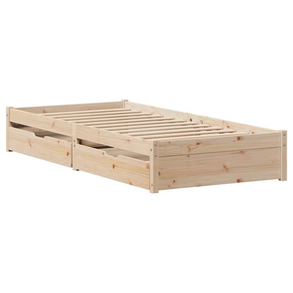 vidaXL sengeramme uden madras 90x190 cm massivt fyrretræ