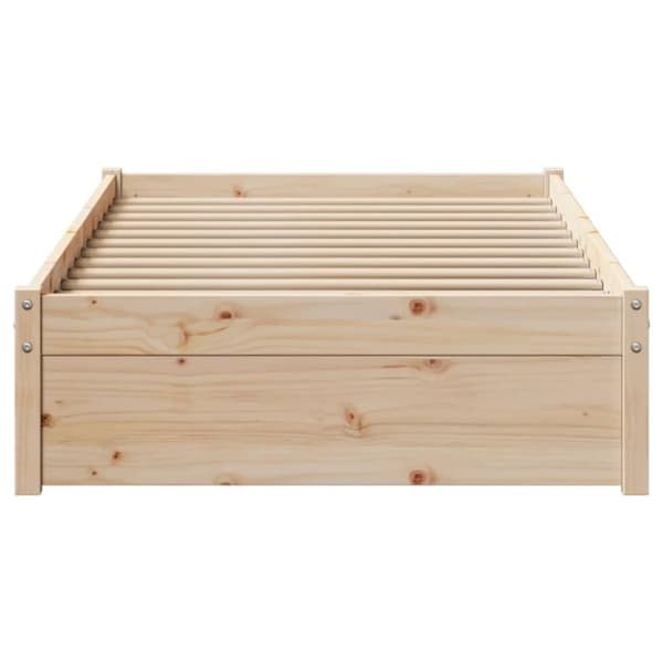 vidaXL sengeramme uden madras 90x190 cm massivt fyrretræ