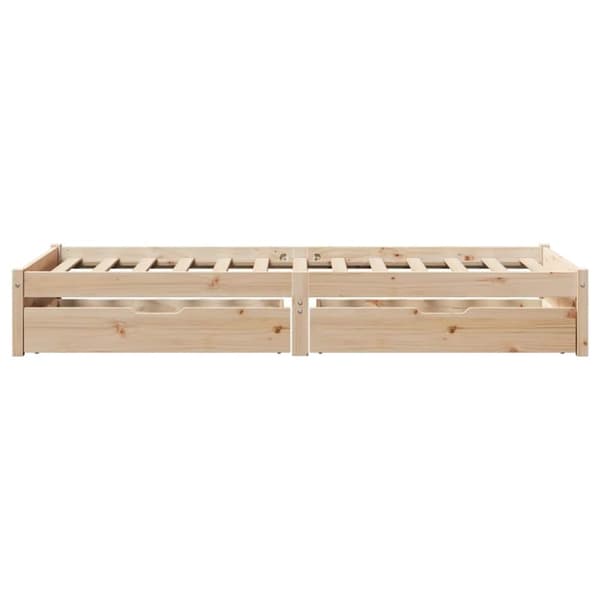 vidaXL sengeramme uden madras 90x190 cm massivt fyrretræ