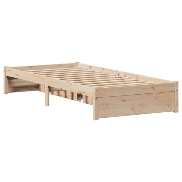 vidaXL sengeramme uden madras 90x190 cm massivt fyrretræ