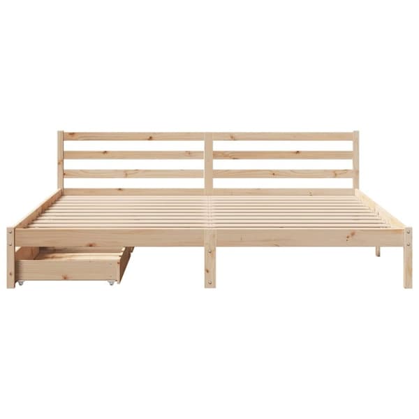 vidaXL sengeramme uden madras 180x200 cm massivt fyrretræ