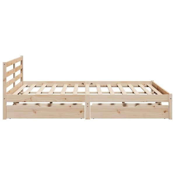 vidaXL sengeramme uden madras 180x200 cm massivt fyrretræ