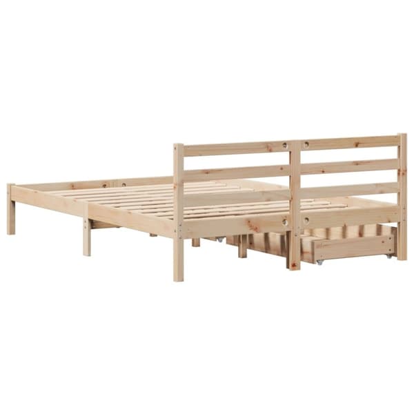 vidaXL sengeramme uden madras 120x200 cm massivt fyrretræ