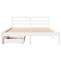 Miniatyrbilde 5 av 11: vidaXL Sengeramme uten madrass hvit 120x190 cm heltre furu