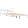 Miniatyrbilde 8 av 11: vidaXL Sengeramme uten madrass hvit 120x190 cm heltre furu