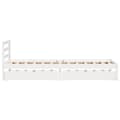 Miniatyrbilde 6 av 11: vidaXL Sengeramme uten madrass hvit 90x200 cm heltre furu