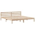 Miniatyrbilde 8 av 11: vidaXL Sengeramme med madrass 200x200 cm heltre furu
