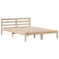 Miniatyrbilde 8 av 11: vidaXL Sengeramme uten madrass 140x190 cm heltre furu