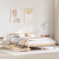 Miniatyrbilde 2 av 11: vidaXL Sengeramme uten madrass 140x190 cm heltre furu