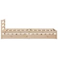 Miniatyrbilde 6 av 11: vidaXL Sengeramme uten madrass 100x200 cm heltre furu