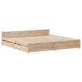 Miniatyrbilde 4 av 11: vidaXL Sengeramme uten madrass 160x200 cm heltre furu
