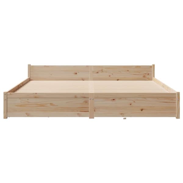 vidaXL Sengeramme uten madrass 160x200 cm heltre furu