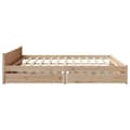 Miniatyrbilde 8 av 11: vidaXL Sengeramme uten madrass 160x200 cm heltre furu