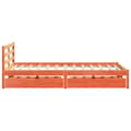 Miniatyrbilde 6 av 11: vidaXL Sengeramme uten madrass voksbrun 120x190 cm heltre furu