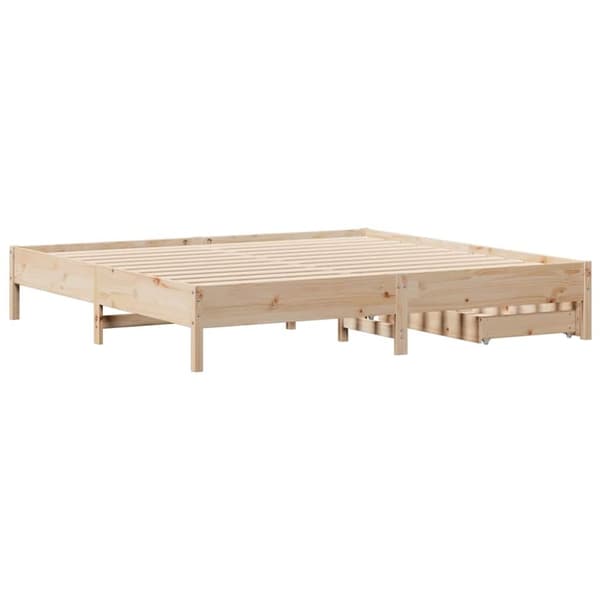 vidaXL sengeramme uden madras 180x200 cm massivt fyrretræ