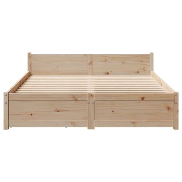 vidaXL sengeramme uden madras 120x200 cm massivt fyrretræ