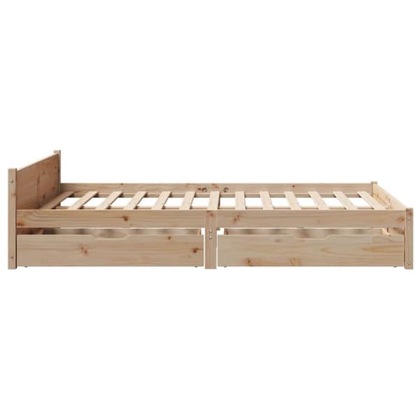 vidaXL sengeramme uden madras 120x200 cm massivt fyrretræ