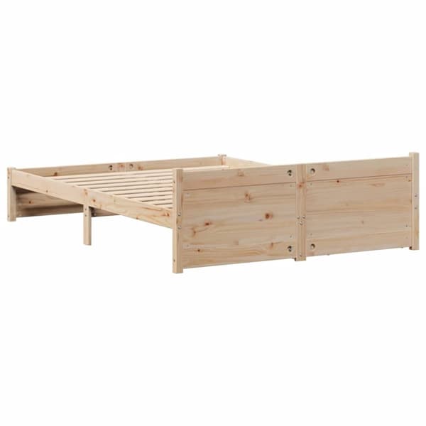 vidaXL sengeramme uden madras 120x200 cm massivt fyrretræ