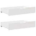 Miniatyrbilde 7 av 11: vidaXL Sengeramme uten madrass hvit 150x200 cm heltre furu