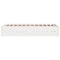 Miniatyrbilde 8 av 11: vidaXL Sengeramme uten madrass hvit 150x200 cm heltre furu